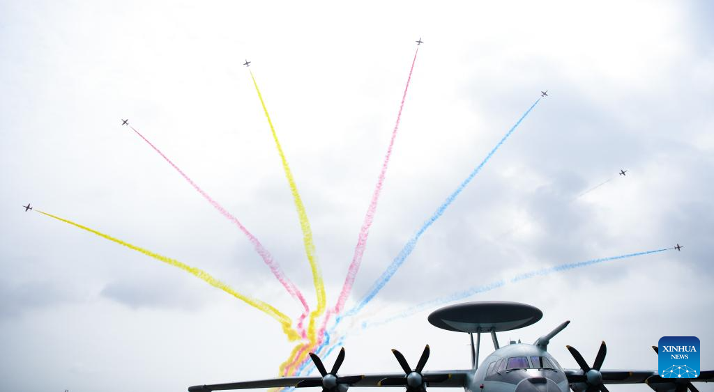 Aircraft conduct adaptive training for Airshow China in Zhuhai