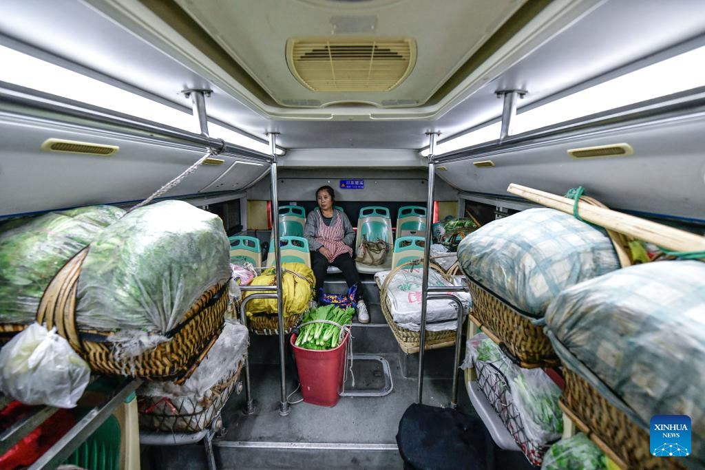 Special bus line helps villagers sell agricultural products in Guizhou