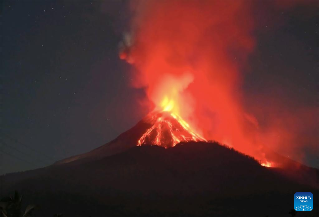 Indonesia's Mount Lewotobi Laki-Laki erupts