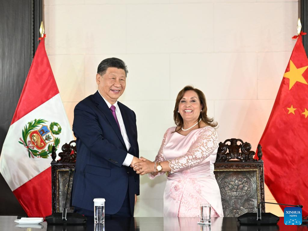 Xi says Chancay Port to consolidate Peru's position as gateway that connects land and sea, Asia and Latin America