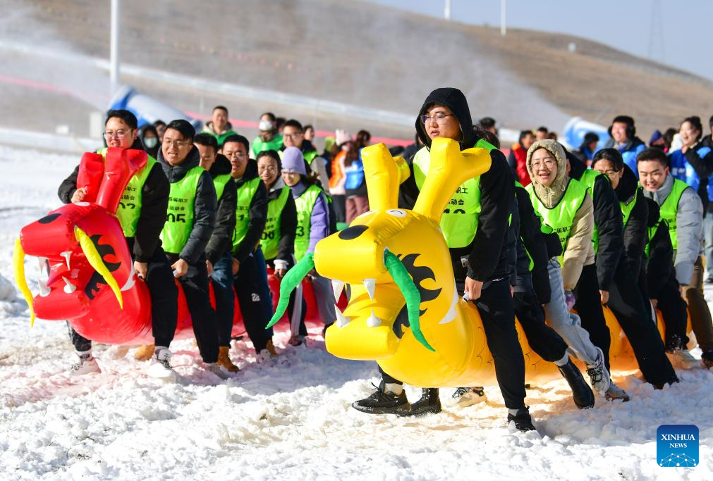 Tourism festival themed on ice and snow opens in China's Inner Mongolia