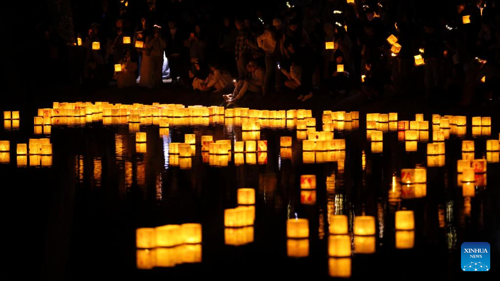 Water lantern festival celebrated in South El Monte, U.S.