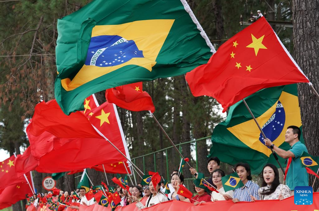 Xi arrives in Brasilia for state visit to Brazil