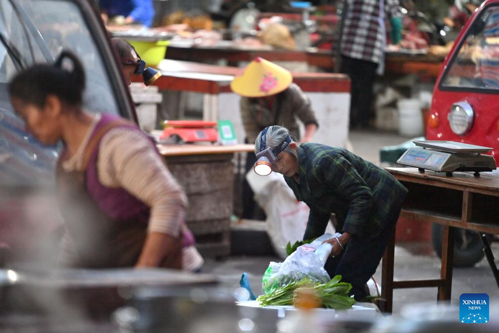 In pics: morning market in Chengtuan Town of Liuzhou, S China's Guangxi