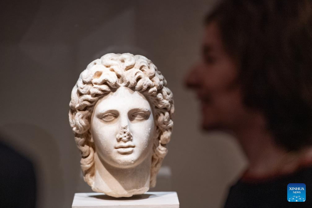 Greek exhibits displayed at Capital Museum in Beijing