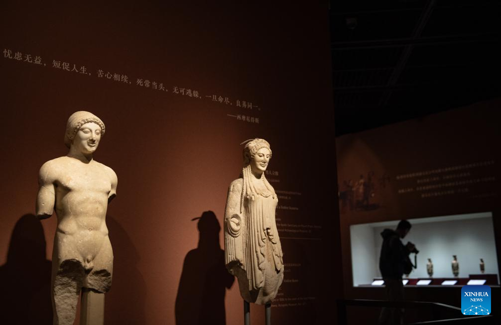 Greek exhibits displayed at Capital Museum in Beijing