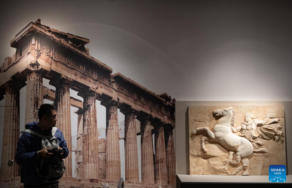 Greek exhibits displayed at Capital Museum in Beijing