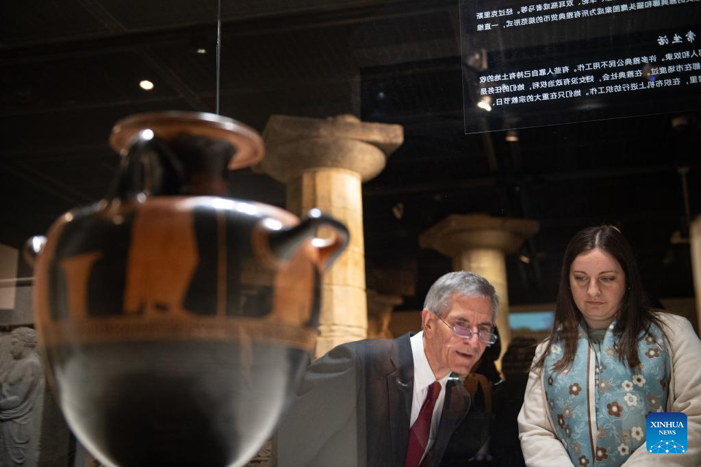 Greek exhibits displayed at Capital Museum in Beijing