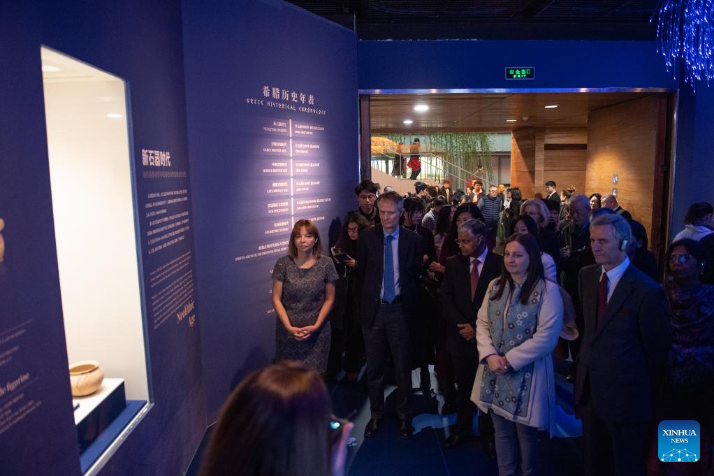 Greek exhibits displayed at Capital Museum in Beijing