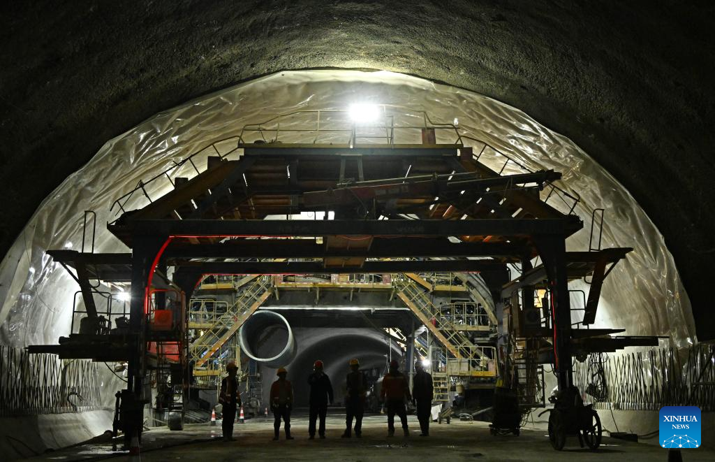 New Jiaozhou Bay tunnel under construction in Qingdao