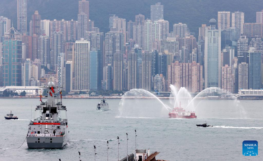 PLA Navy fleet visits Hong Kong