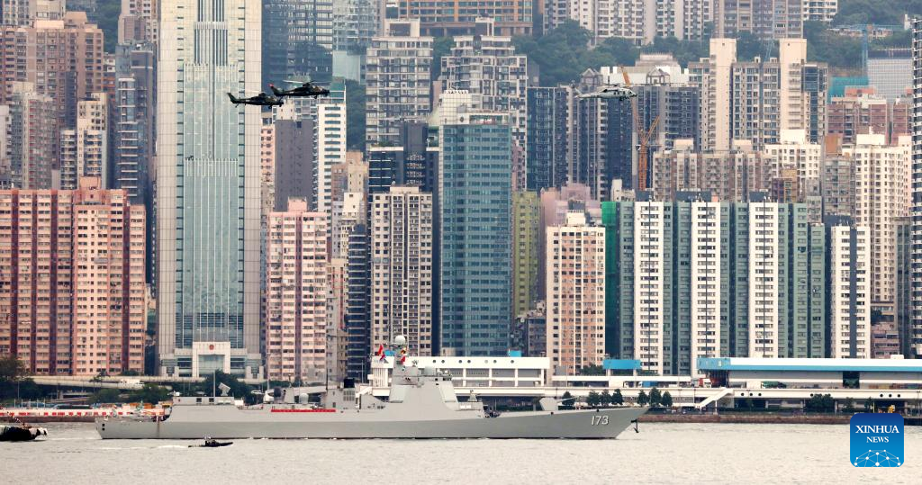 PLA Navy fleet visits Hong Kong