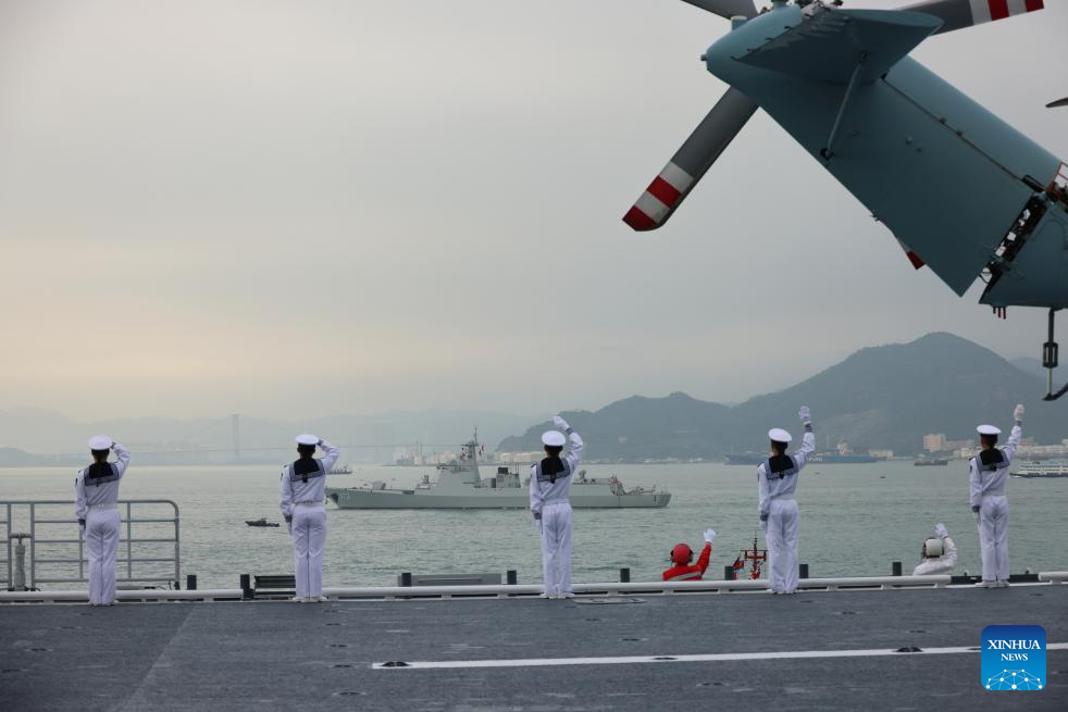 PLA Navy fleet visits Hong Kong