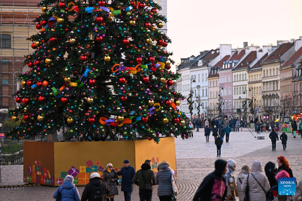 Festive decorations seen in Poland