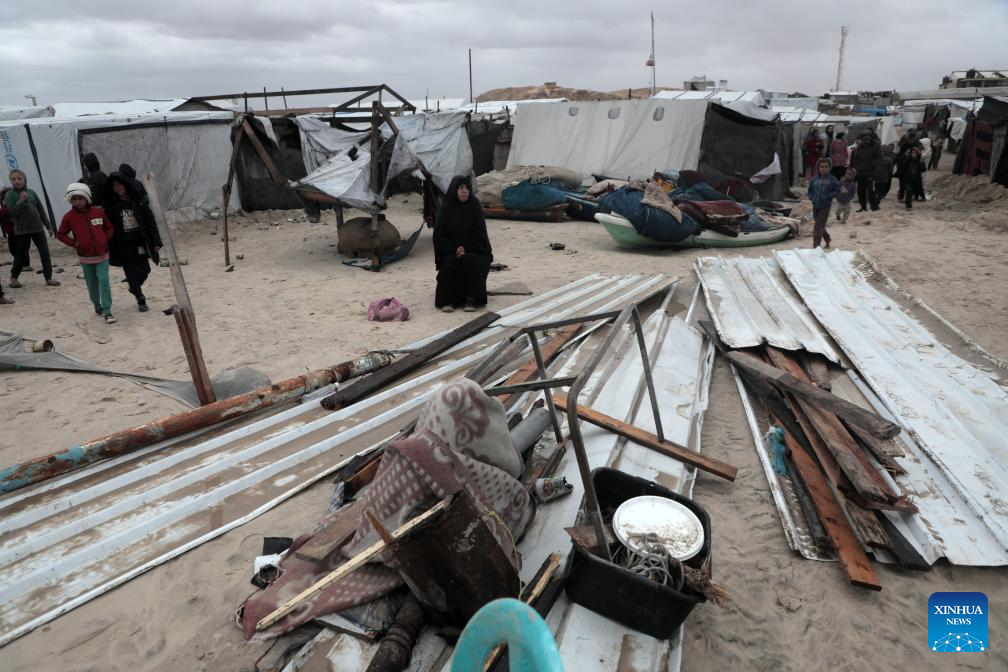 UN humanitarian partners assess flood damage to displaced Gazans