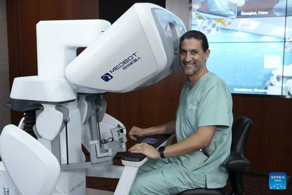 French doctor uses Chinese robot to perform remote cancer surgery for patient in Morocco