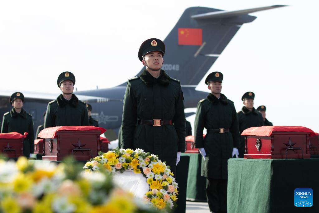 China Focus: Remains of 43 Chinese martyrs in Korean War returned to homeland from ROK