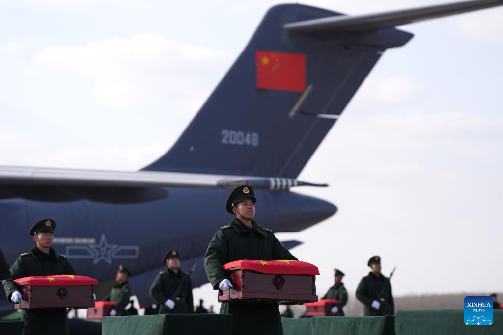 China Focus: Remains of 43 Chinese martyrs in Korean War returned to homeland from ROK