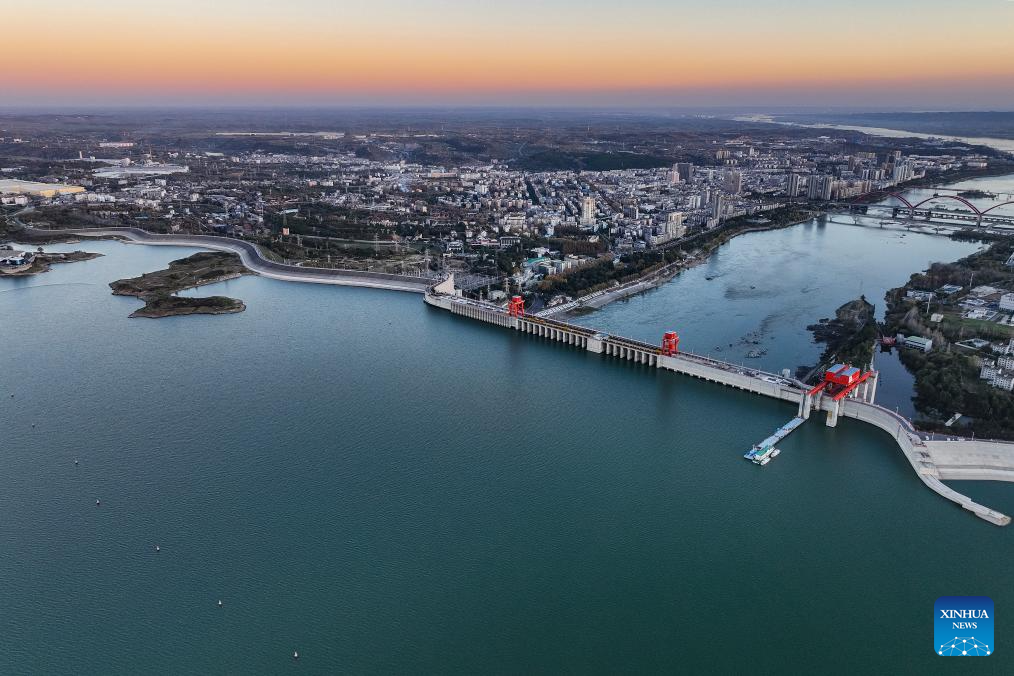 View of Danjiangkou Dam, beginning of China's South-to-North Water Diversion Project middle route