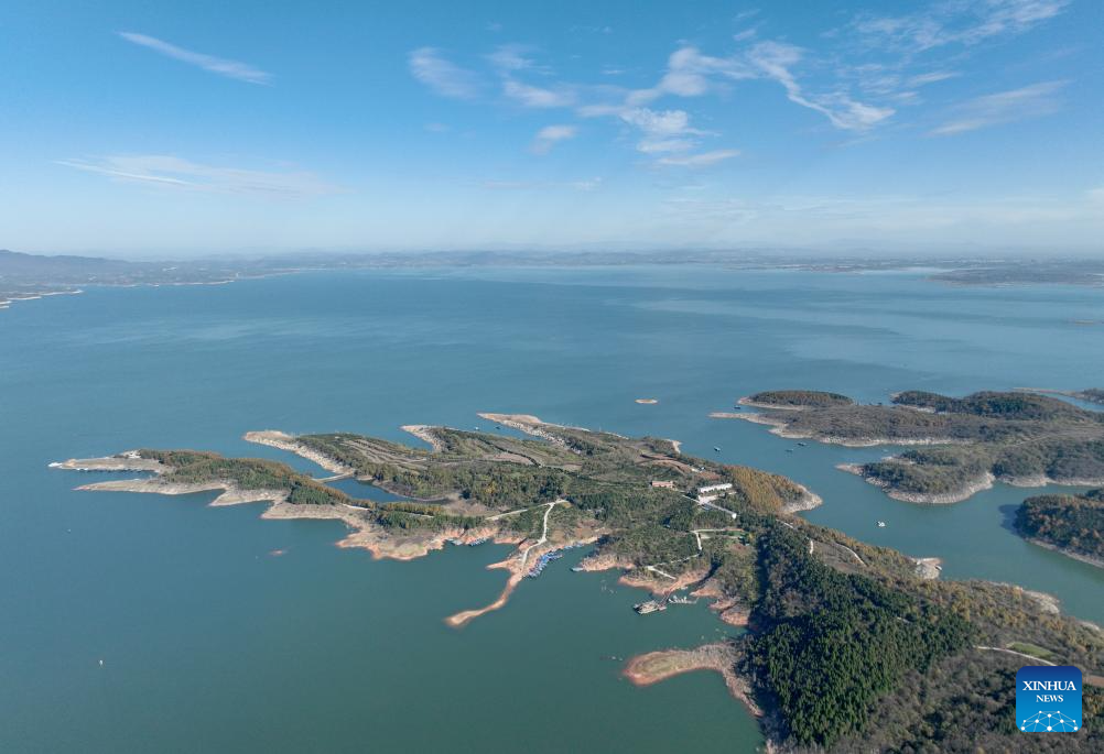 View of Danjiangkou Dam, beginning of China's South-to-North Water Diversion Project middle route