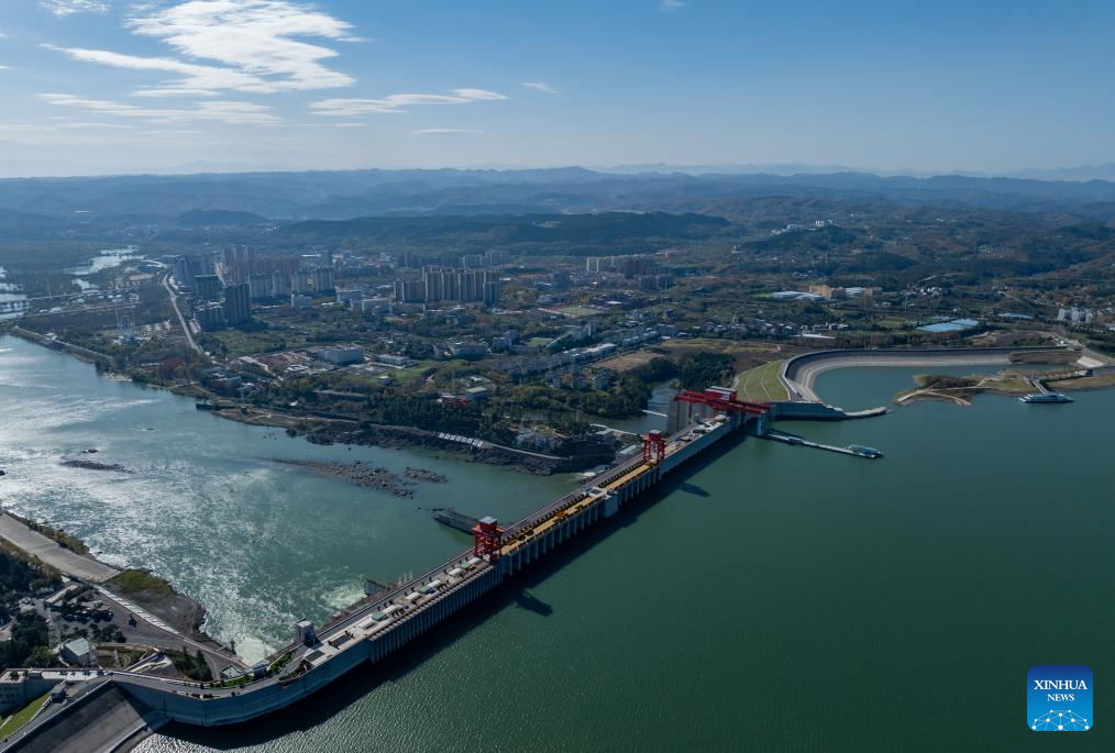 View of Danjiangkou Dam, beginning of China's South-to-North Water Diversion Project middle route