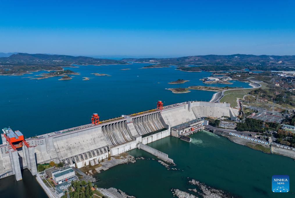 View of Danjiangkou Dam, beginning of China's South-to-North Water Diversion Project middle route