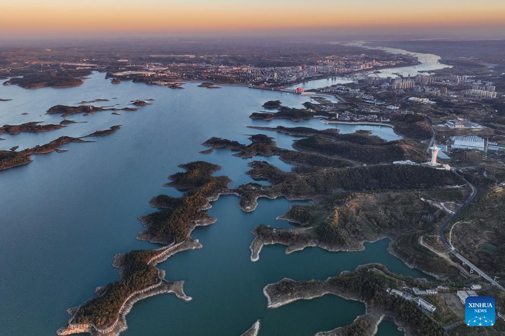 View of Danjiangkou Dam, beginning of China's South-to-North Water Diversion Project middle route