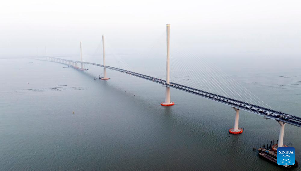 Huangmao Sea Channel Bridge in Guangdong to open to traffic in December