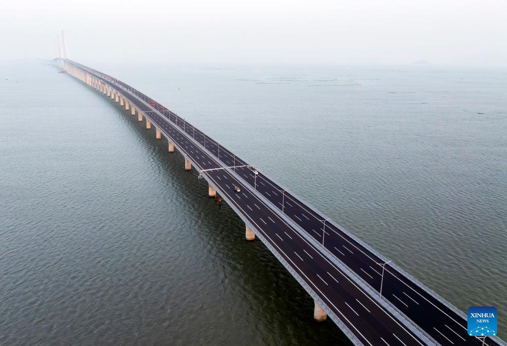 Huangmao Sea Channel Bridge in Guangdong to open to traffic in December