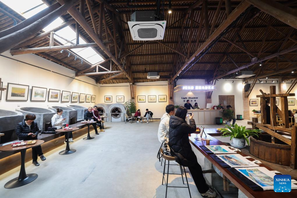 Jiande City in China's Zhejiang transformed old tea factory into art spaceA