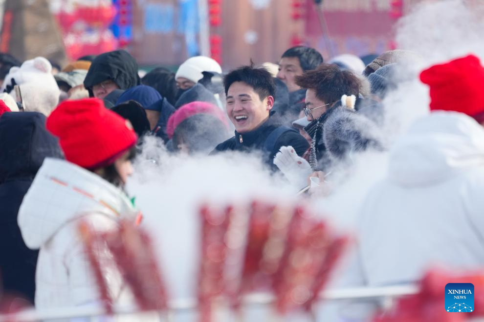 5th ice collecting festival kicks off in Harbin, NE China