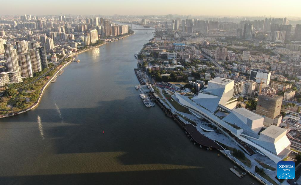 Guangzhou's Bai'etan Greater Bay Area Art Center becomes new cultural landmark