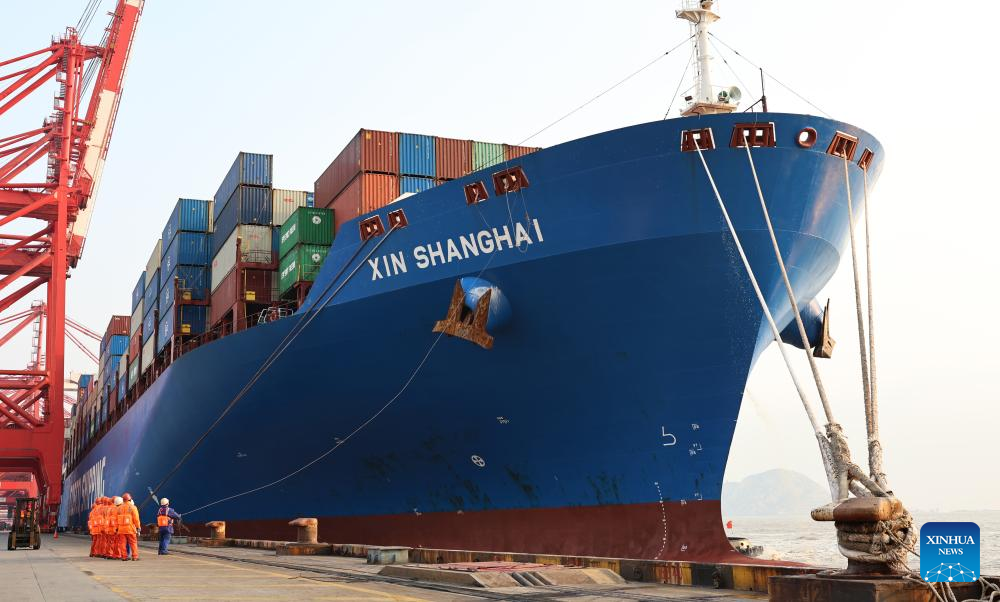 China Focus: First vessel from Peru's Chancay Port reaches Shanghai