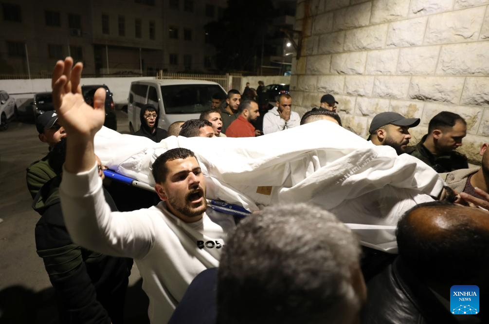 People mourn Palestinian man killed by Israeli army gunfire in West Bank