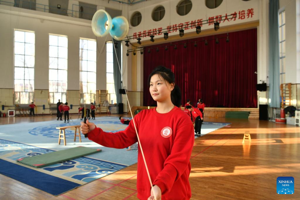 In pics: Wuqiao acrobatics in Hebei, N China