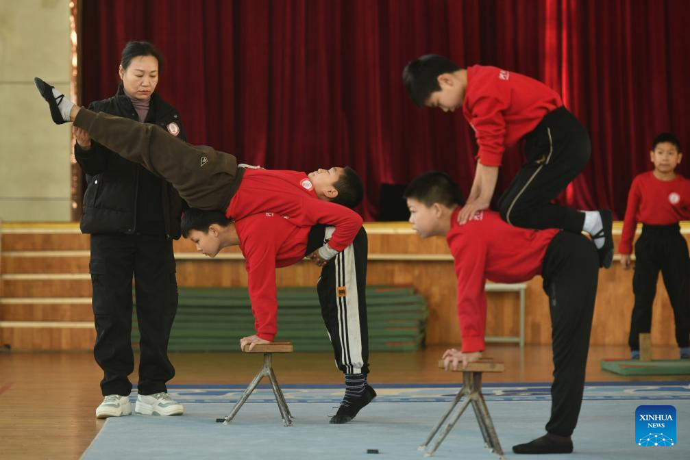 In pics: Wuqiao acrobatics in Hebei, N China