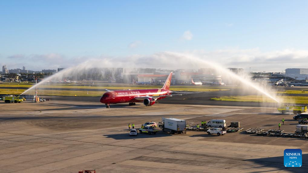 China's Juneyao Air starts operation of new Shanghai-Sydney route