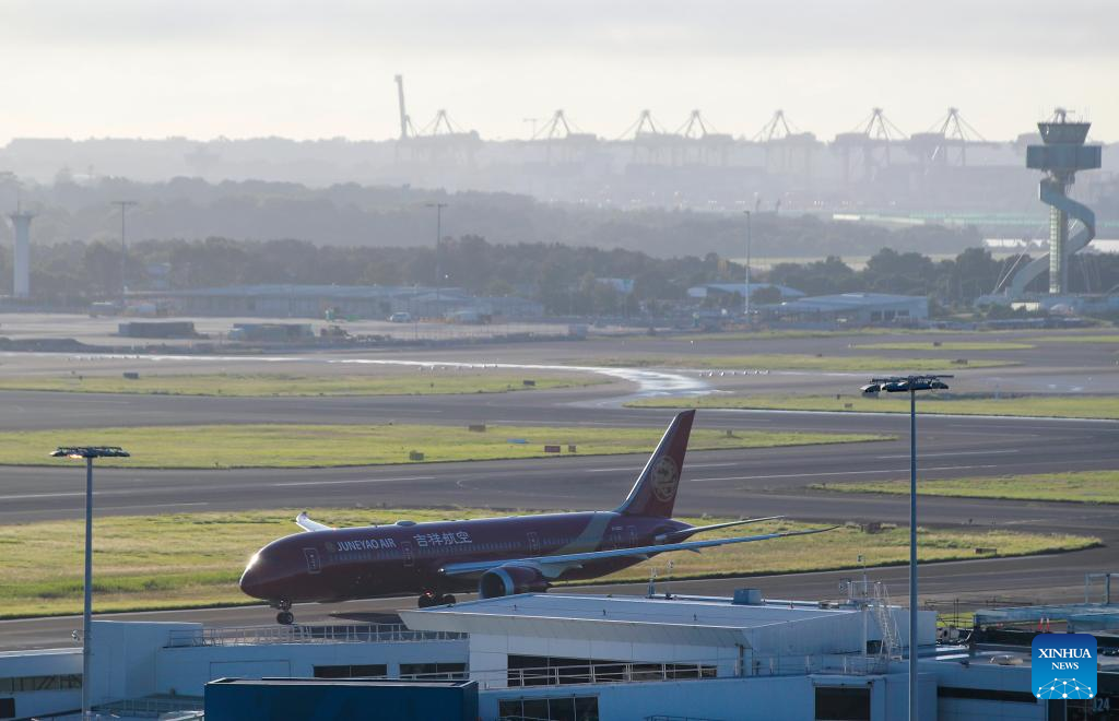 China's Juneyao Air starts operation of new Shanghai-Sydney route