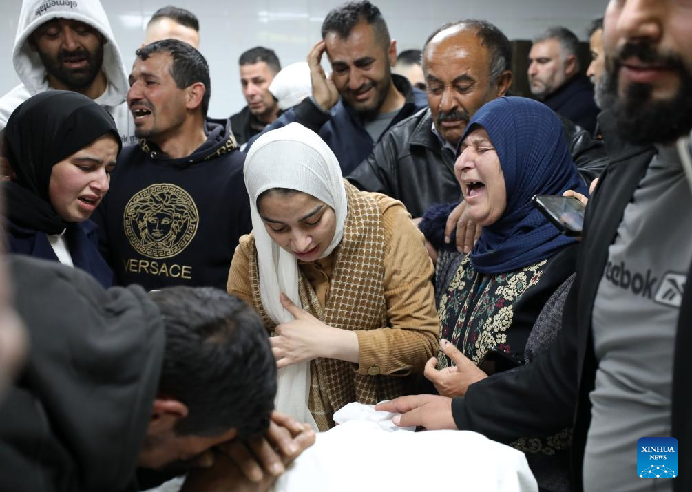 People mourn Palestinian man killed by Israeli army gunfire in West Bank