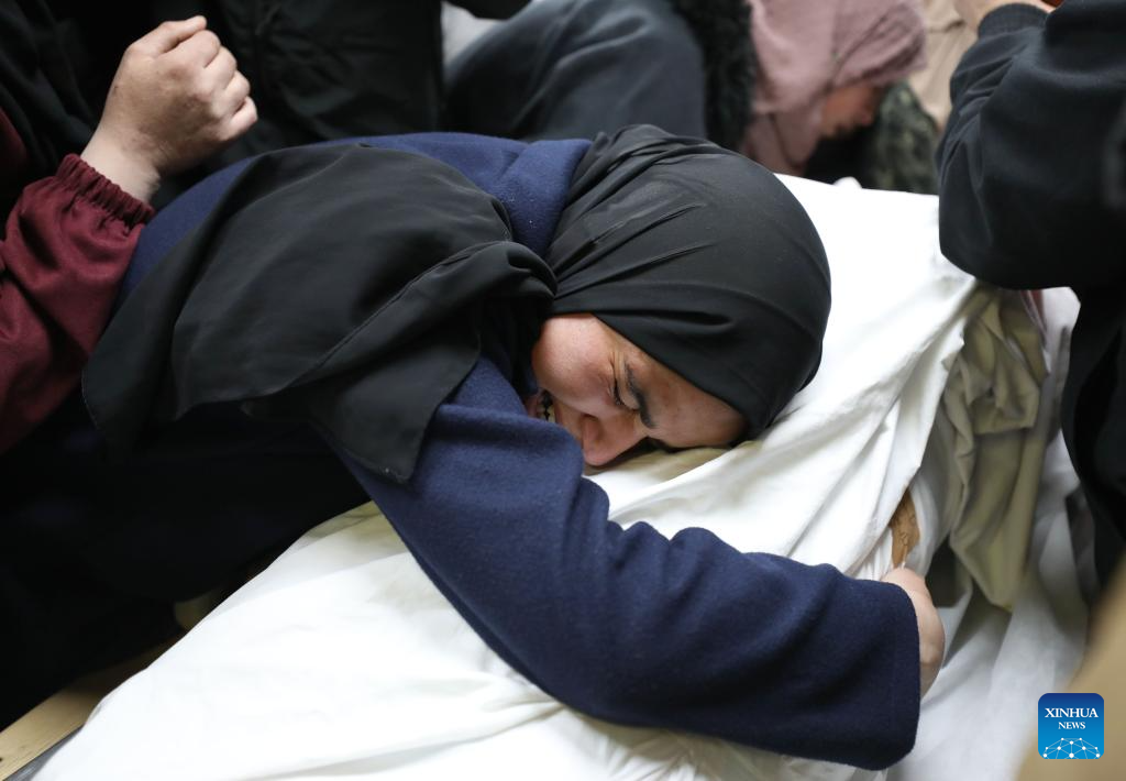 People mourn Palestinian man killed by Israeli army gunfire in West Bank