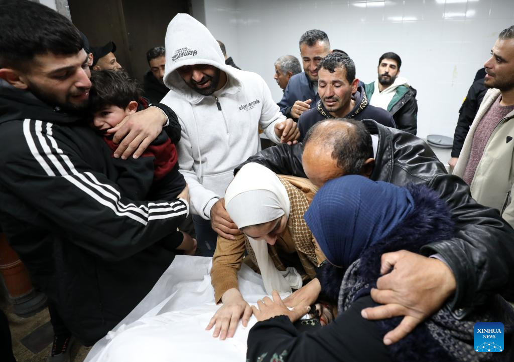 People mourn Palestinian man killed by Israeli army gunfire in West Bank