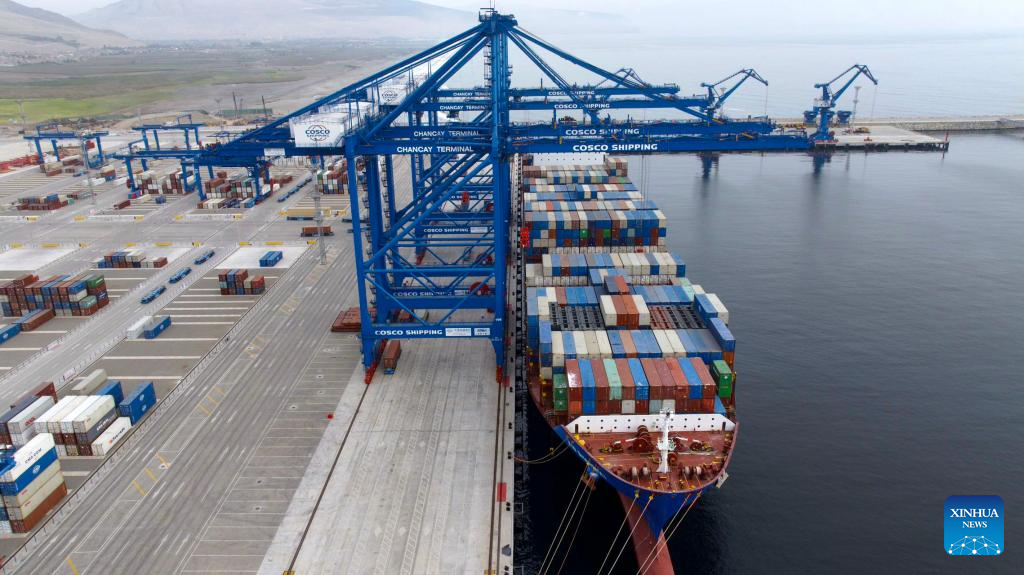 View of Chancay Port, Peru