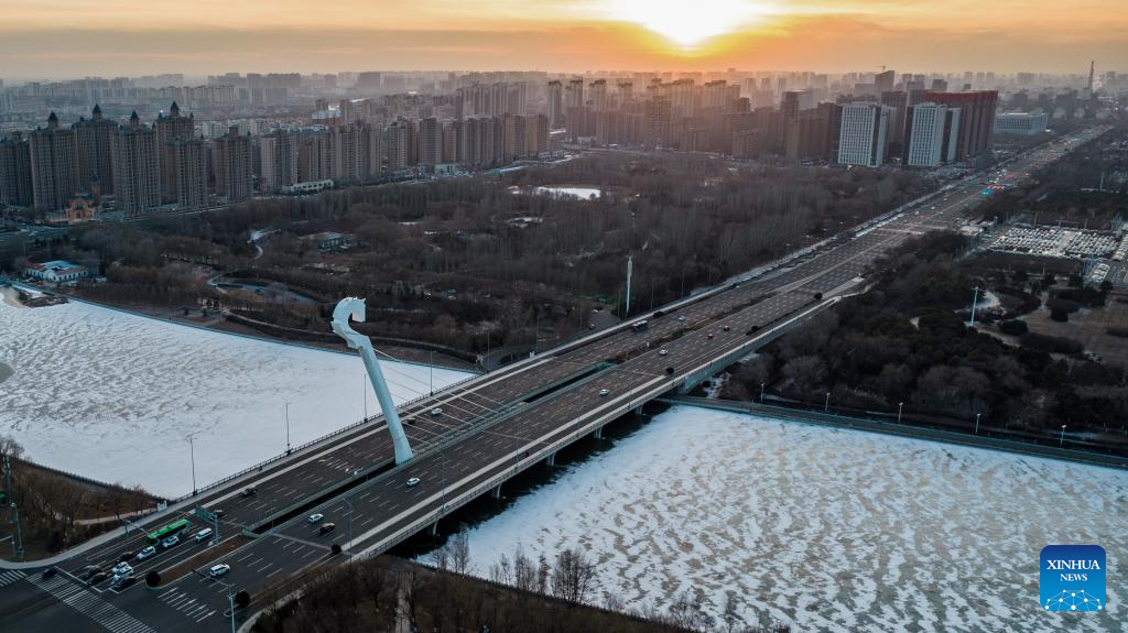 Cityscape of Hohhot in N China's Inner Mongolia