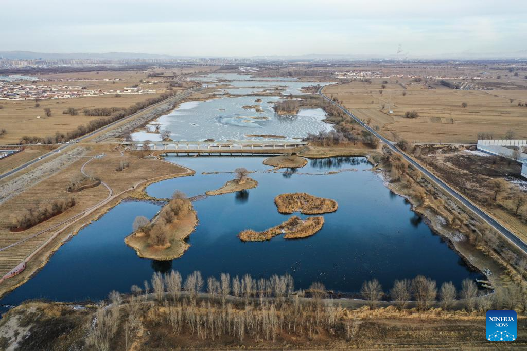 Cityscape of Hohhot in N China's Inner Mongolia