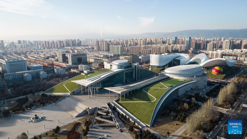 Cityscape of Hohhot in N China's Inner Mongolia