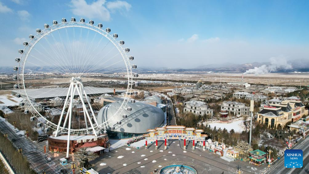 Cityscape of Hohhot in N China's Inner Mongolia