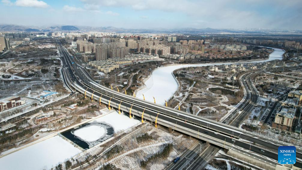 Cityscape of Hohhot in N China's Inner Mongolia