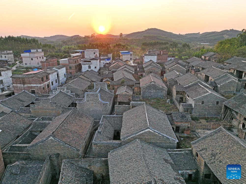 View of Longteng Hamlet in south China's Guangxi