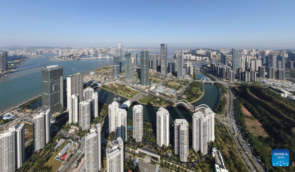 Aerial view of Guangdong-Hong Kong-Macao Greater Bay Area