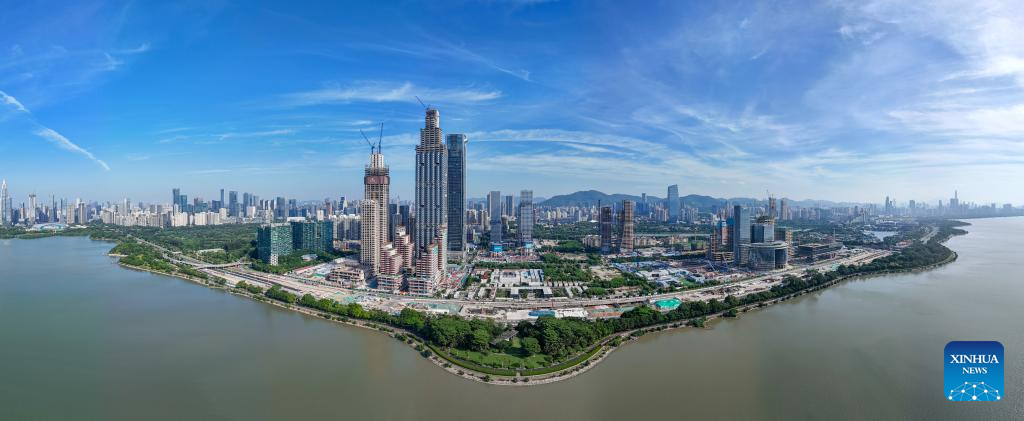 Aerial view of Guangdong-Hong Kong-Macao Greater Bay Area